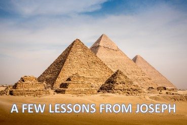 A Few Lessons From Joseph - The Scriptures UK